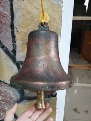 Bürünc divar zəngi - Material: tökmə bürünc (ağır və möhkəm — 1