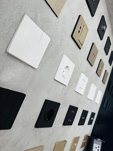Müxtəlif model və komplektasiyalarda elektrik açarları və rozetkalar — 8