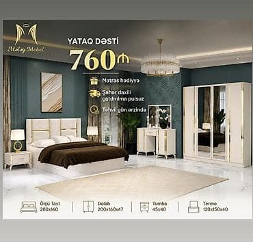 Yataq Dəsti – Molay Mebel Komplektə daxildir: - Taxt: 200×160 sm - lalafo.az -da Yataq Dəsti – Molay Mebel Komplektə daxildir: - Taxt: 200×160 sm -