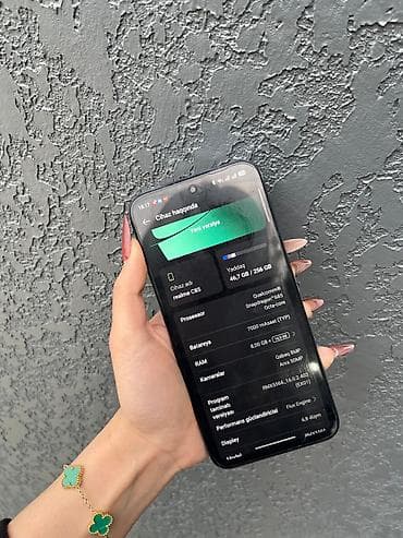 Realme 256 GB, rəng - Göy, Barmaq izi