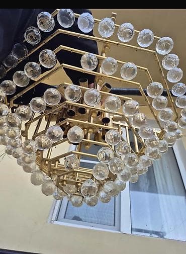 divar sekilleri satisi: Çılçıraq, 10 və daha çox lampa, Metal — 1