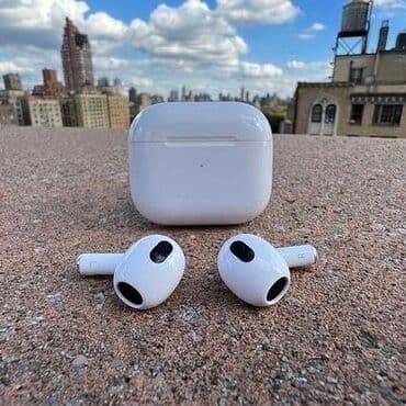 airpods i12 цена в бишкеке: Yeni Simsiz (Bluetooth) Qulaqcıqlar, Apple — 3