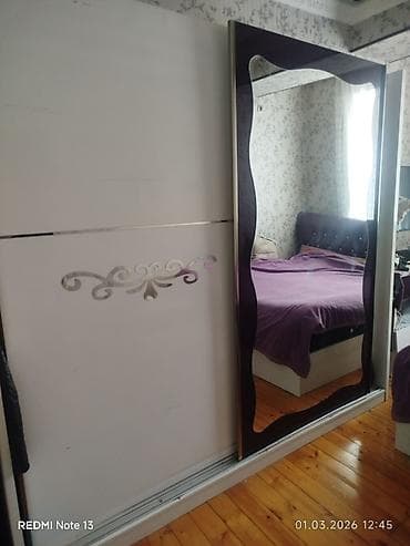 heyet qapsi: 2 qapılı, Güzgülü, Ağ, Digər material, Kupe, Düz dolab — 1