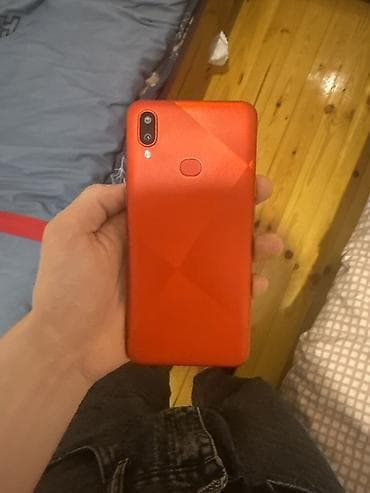 samsung telefonlari: Samsung Galaxy A10s, rəng - Qırmızı, Barmaq izi — 1