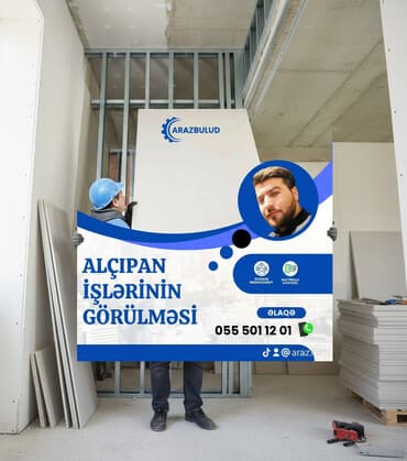 Другие стройуслуги: Alçıpan işlərinin görülməsi - Divar və arakəsmələrin yığılması - Asma at lalafo.az — 1 Другие стройуслуги: Alçıpan işlərinin görülməsi - Divar və arakəsmələrin yığılması - Asma — 1
