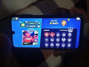 brawl stars 2: Brawl Stars oyunu üçün yüksək səviyyəli hesab - Kupa yolu: 58 477 - — 1