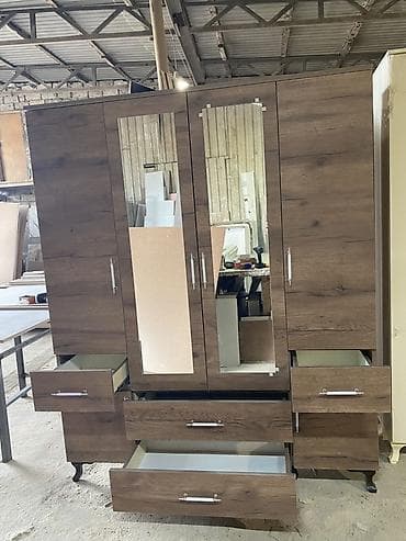 dolab kombi: Yeni, 4 qapılı, Siyirməli, Ağ, Digər material, Açılan, Düz dolab — 9