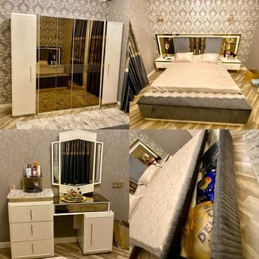 чистка мебели: Двуспальная кровать, Турция — 1