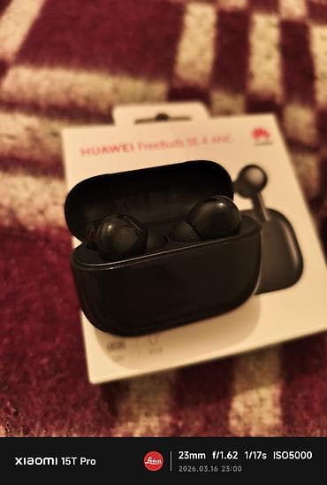 notebook cantası: HUAWEI FreeBuds SE 4 ANC simsiz qulaqlıq Xüsusiyyətlər: - Aktiv — 6