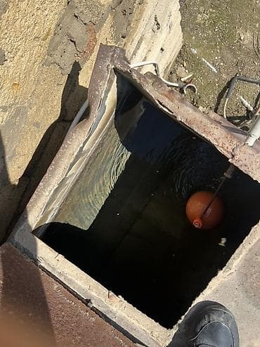 Yeraltı su çəni və lyuk qapağı - Material: beton korpus, üst hissə — 2