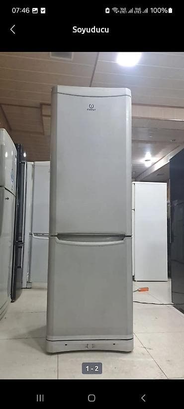 lalafo soyuducular: 2 qapılı Indesit Soyuducu Satılır, rəng - Boz — 1