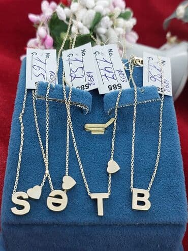 qizilin satis qiymeti: Boyunbağı, Sarı qızıl, 585 Əyar — 1