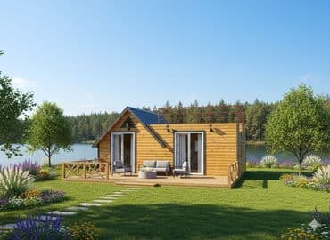 taxta navesler: Taxta karkaslı modul ev – hazır montajlı Məhsulun təsviri: - Fabrikdə — 1