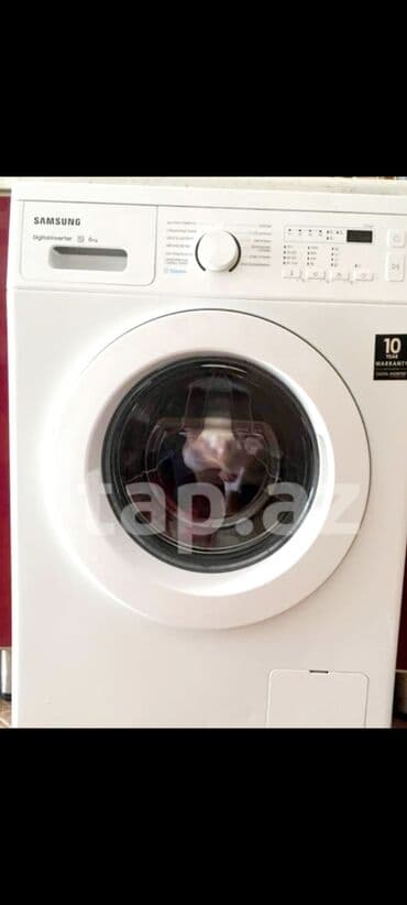 узкая стиральная машина с фронтальной загрузкой: Paltaryuyan maşın Samsung, 6 kq, Yeni, Avtomat, Qurutma var, Kredit yoxdur, Ünvandan götürmə — 1