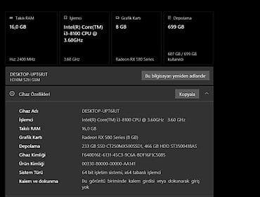 midi klaviatura: Oyun və gündəlik iş üçün hazır masaüstü PC seti Komponentlər: - — 5