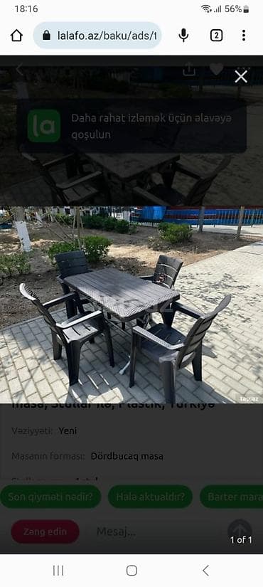 üsdol: 🇹🇷Türkiyə istehsalı masa oturacaq dəsti — 1