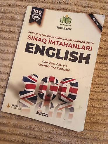 Тесты: Məhsul: “Sınaq İmtahanları – English” test toplusu Nəşriyyat: “NN — 1