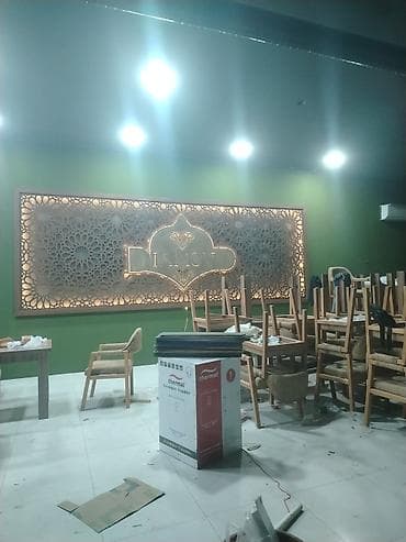 p5: Dekorativ LED işıqlı panel – “DIAMOND” loqolu - Məkanların daxili və — 1