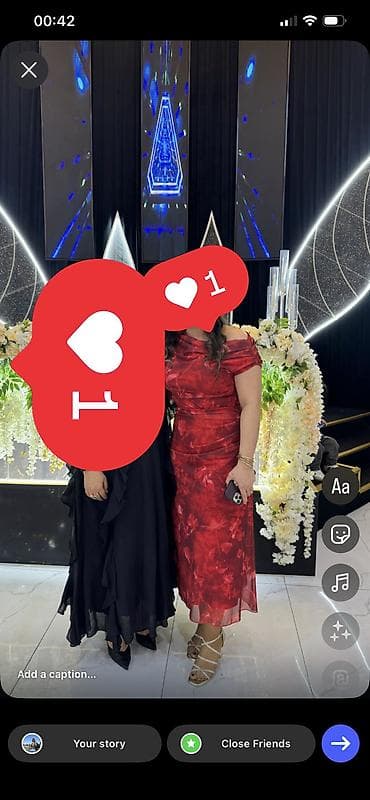 uzdeki lekeler: Ziyafət donu, Maksi, L, XL — 1