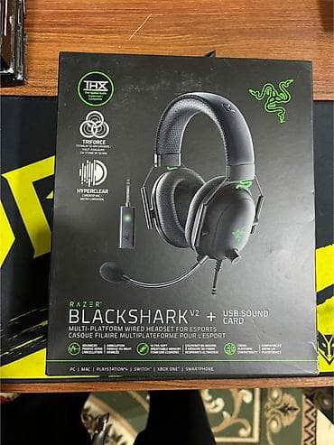 Razer BlackShark V2 + USB Sound Card – esports üçün çoxplatformalı
