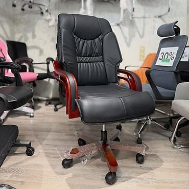 ofis stullar: Yeni, Təkərli, Qolları tənzimlənmir, Süni dəri — 1