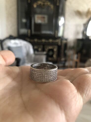 qadın cemperləri: Üzük, Swarovski, Gümüş, 958 Əyar, Kvars — 2