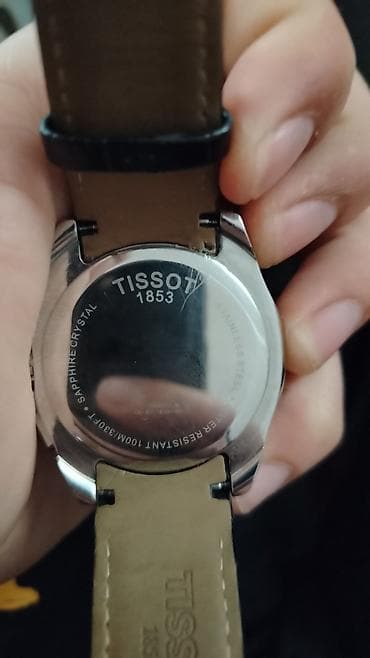 deri çanta: Qol saatı, Tissot, rəng - Qara — 2