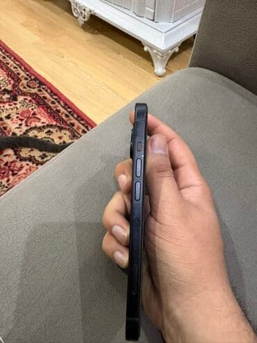 iphone 12 pro max vietnam malı: IPhone 15, 128 GB, Black Titanium, Face ID, Simsiz şarj, Sənədlərlə — 1