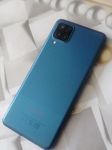 telefon samsung: Samsung Galaxy A12, 32 GB, rəng - Mavi, Barmaq izi — 2