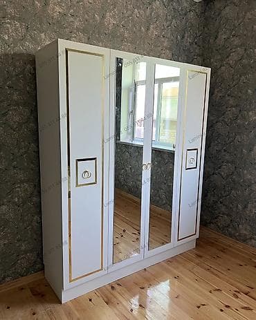 skaf: 4 Qapılı Dolab Standart ölçülü otaqlar üçün ideal həcmə malik — 1