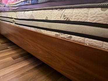 çarpayı matras: Mebel dəsti – taxta iki nəfərlik çarpayı və ortopedik döşək. ölçü — 2