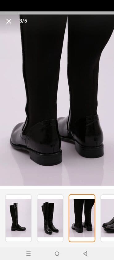 sapaskiler: Çəkmə, Ölçü: 39, rəng - Qara, Yeni — 2