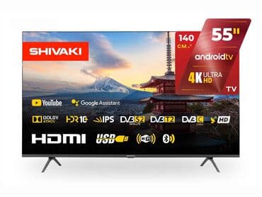 televizor 2 ci el: Yeni Televizor Shivaki Led 55" 4K (3840x2160), Pulsuz çatdırılma — 2