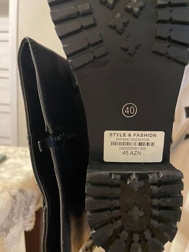 Красота и здоровье: Ботфорты, Размер: 40, цвет - Черный, Новый — 4