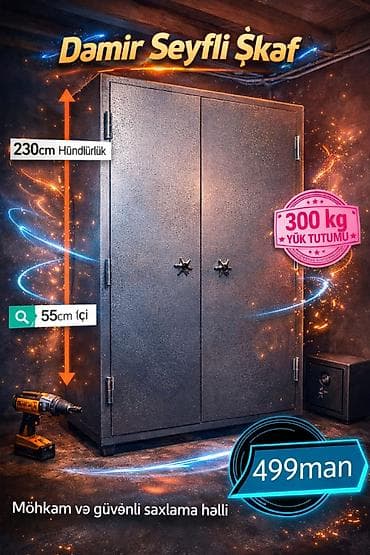 Seyf skaf. Seyf dolab böyük ölçüdə. Zavod istehsal. Seyf şkaf. Demir — 8