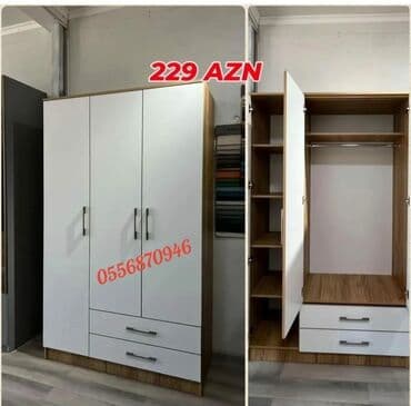 metbex şkafı: Yeni, Açılan, 5 qapı Düz dolab, Qarderob, paltar dolabı, Azərbaycan — 18