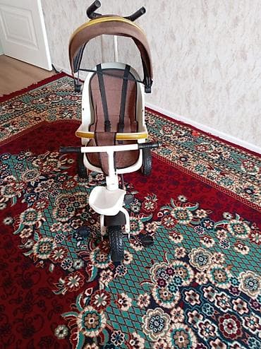 velosiped 3 tekerli: Uşaq üçtəkərli velosipedi – valideyn idarəetmə tutacağı ilə — 1