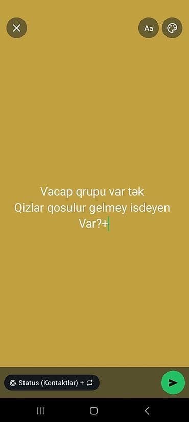Xanımlar üçün xüsusi WhatsApp qrupu - Yalnız qızların qoşula bildiyi