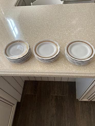 Boşqablar, rəng - Ağ, Farfor