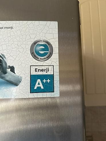 soyducu yeni: 2 qapılı Siemens Soyuducu Satılır, rəng - Gümüşü, Dispenserli — 4