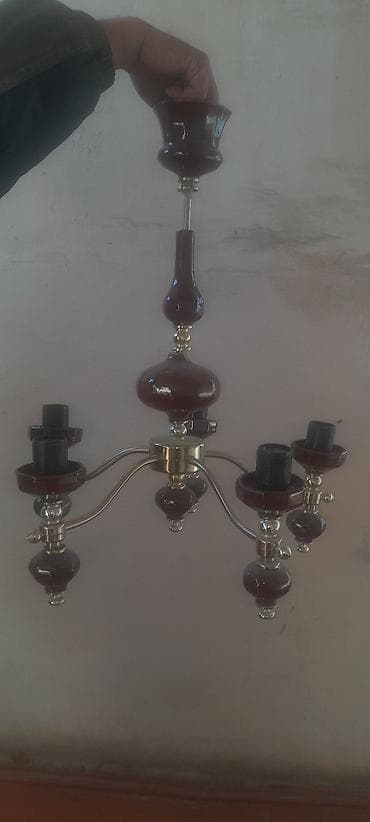 spot isiq: Çılçıraq, 5 lampa, Metal — 1