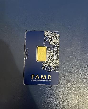 PAMP Suisse 5 qram qızıl külçə – Veriscan sertifikatlı - Brend: PAMP — 1