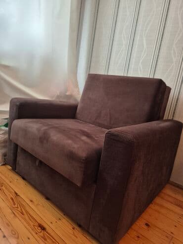 бесформенное кресло: Кресло, Велюровая ткань — 1