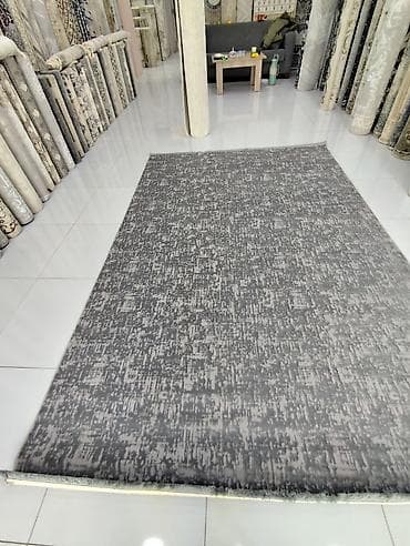 kovralit: Müasir dizaynlı xalça - Rəng: boz tonlarda abstrakt naxış; əlavə — 2