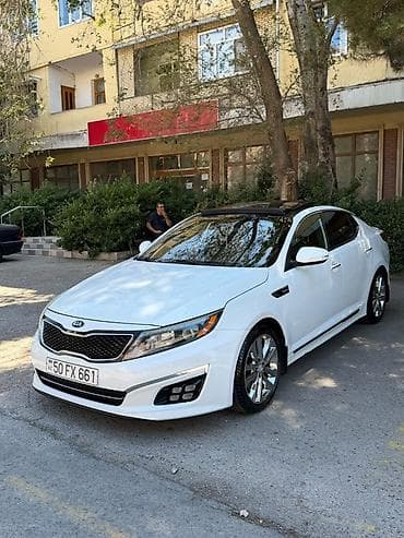 kia optima farasi: Kia Optima sedan – ağ rəng, Turbo versiya. Xarici görünüş: - Aqressiv — 2