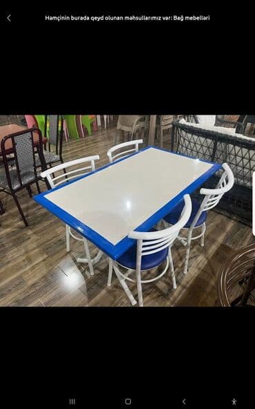 гумбо таблетка: Для кухни, Б/у, Раскладной, Прямоугольный стол, 4 стула — 1