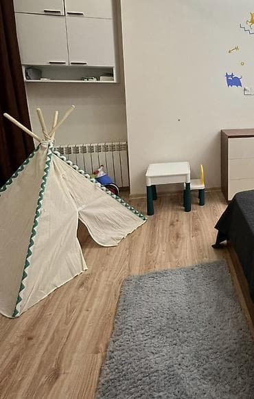 Uşaq oyuncaq çadırları: Ağacdan uşaq viqvamı. Öz qutusu var. Heç istifadə olunmıyıb. Viqvamda — 1