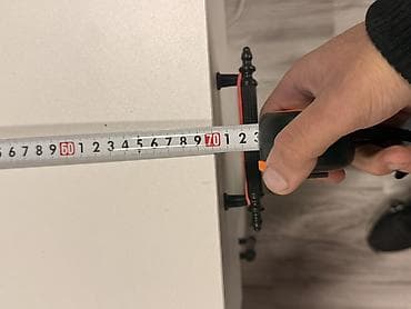 demir stollar: Recepsiyon/qarşılama masası (Laminat/aqloy) - Rəng: ön panel qırmızı — 7