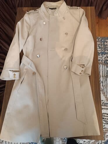 женские утепленные плащи: Плащ, цвет - Бежевый — 1