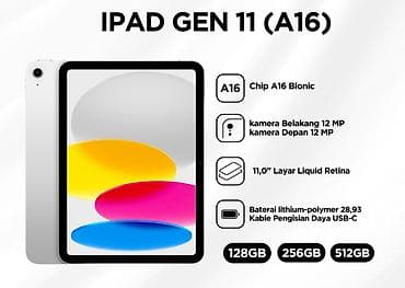 ipad 10: Yeni Apple iPad 11 (2025), 11", 128 GB — 2